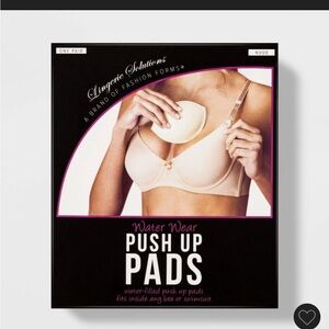 Water wear push up pads Bra swimsuit Inserts Fabric Nude A/B 3 pair lot